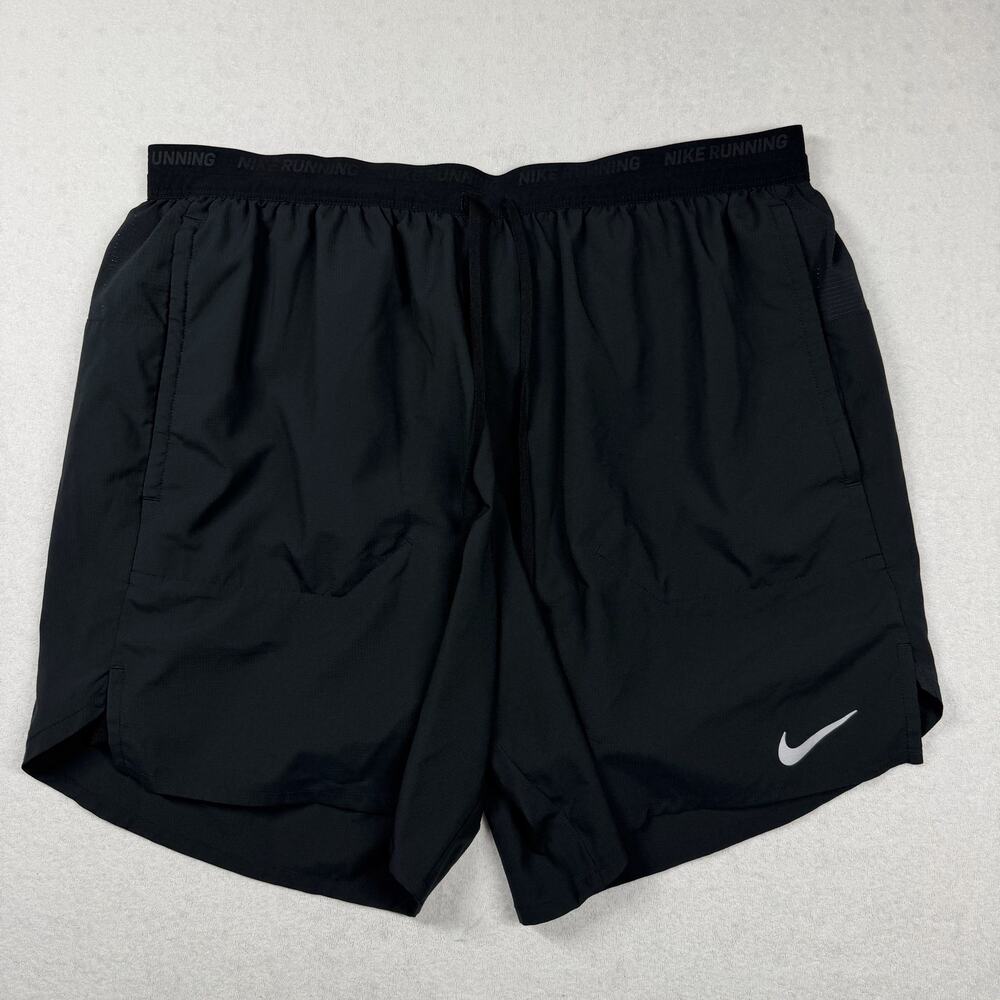 Nike Running Dri-FIT Men’s Shorts XL Black 7” Lightweight Drawstring Pockets